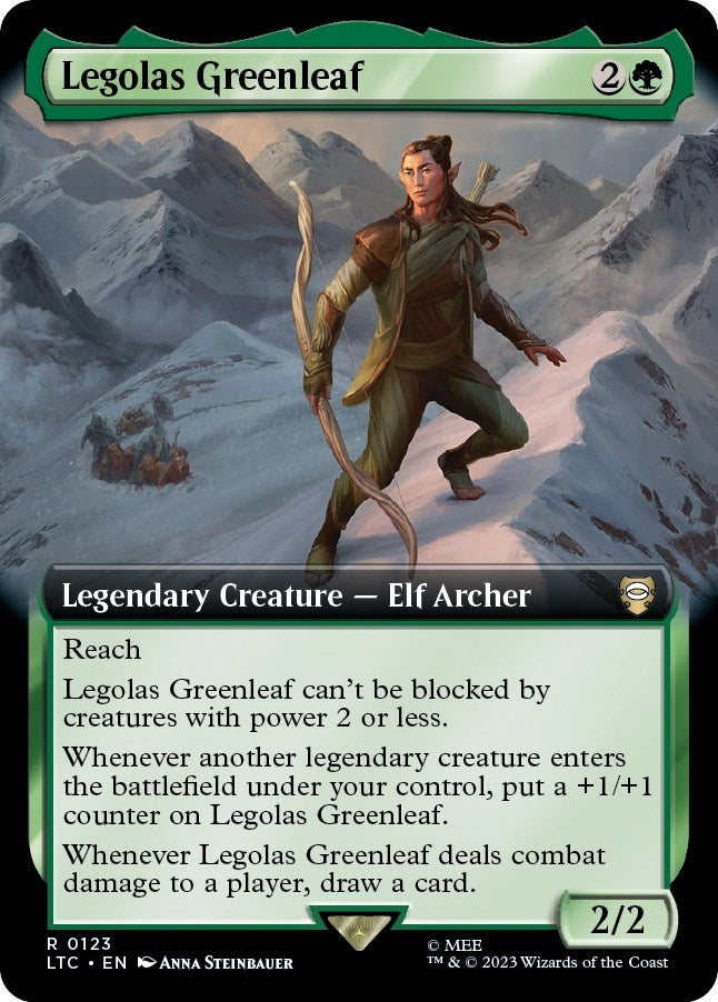 Image for Legolas Greenleaf (Extended Art) (123) [Commander: The Lord of the Rings: Tales of Middle-earth]