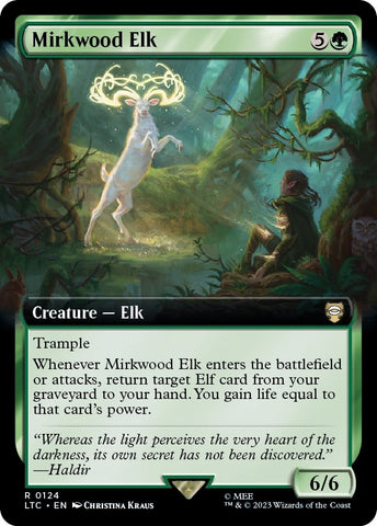 Image for Mirkwood Elk (Extended Art) (124) [Commander: The Lord of the Rings: Tales of Middle-earth]
