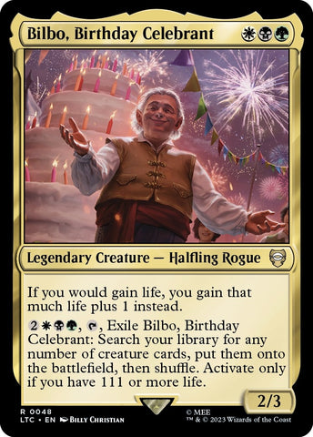Image for Bilbo, Birthday Celebrant (48) [Commander: The Lord of the Rings: Tales of Middle-earth]