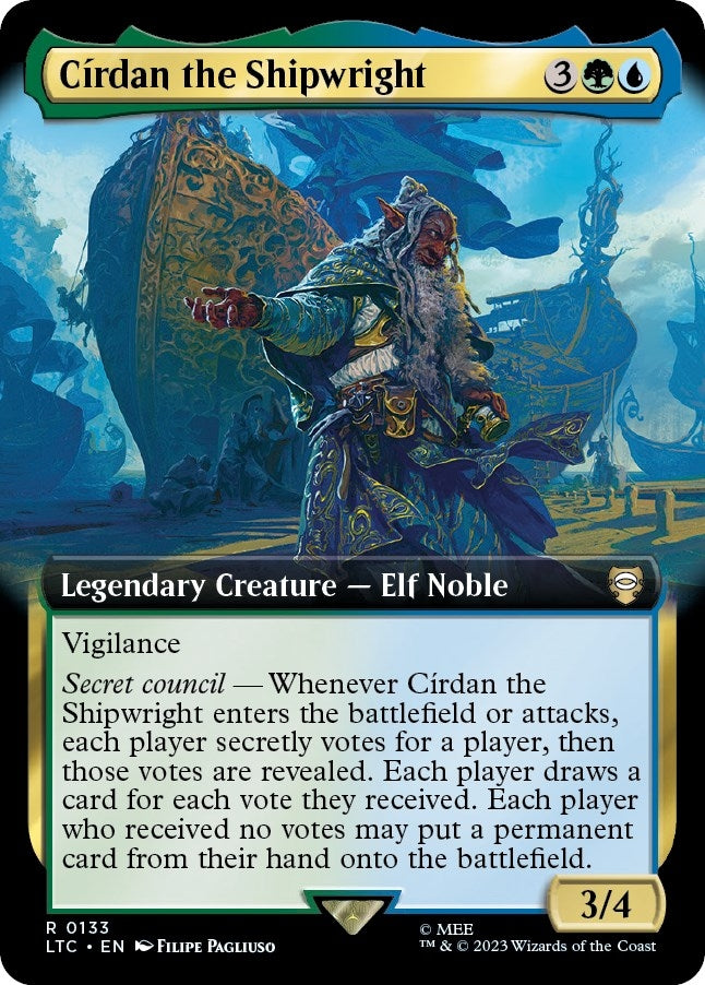 Image for Cirdan the Shipwright (Extended Art) (133) [Commander: The Lord of the Rings: Tales of Middle-earth]