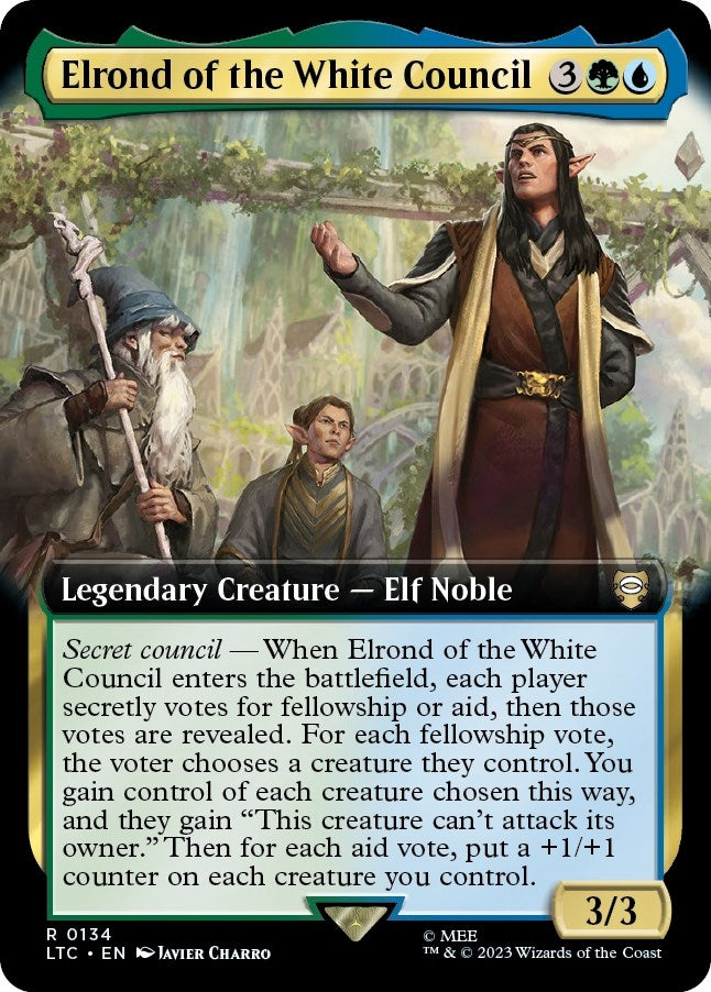 Image for Elrond of the White Council (Extended Art) (134) [Commander: The Lord of the Rings: Tales of Middle-earth]