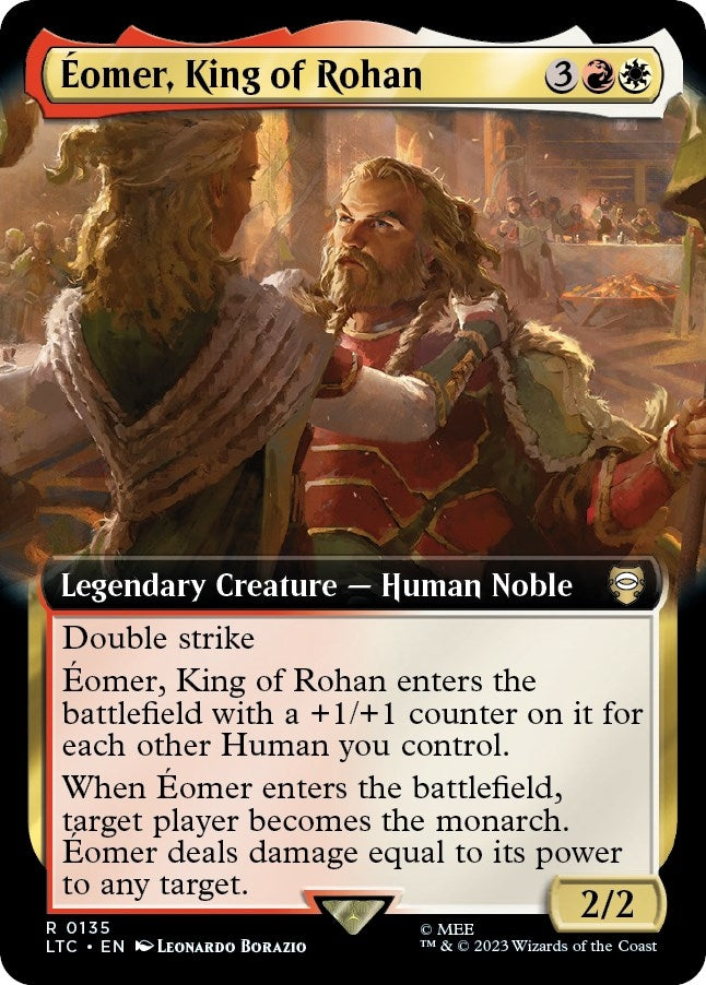 Image for Eomer, King of Rohan (Extended Art) (135) [Commander: The Lord of the Rings: Tales of Middle-earth]