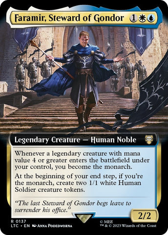 Image for Faramir, Steward of Gondor (Extended Art) (137) [Commander: The Lord of the Rings: Tales of Middle-earth]