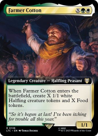 Image for Farmer Cotton (Extended Art) (138) [Commander: The Lord of the Rings: Tales of Middle-earth]