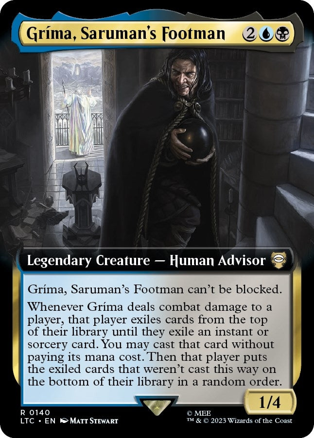 Image for Grima, Saruman's Footman (Extended Art) (140) [Commander: The Lord of the Rings: Tales of Middle-earth]