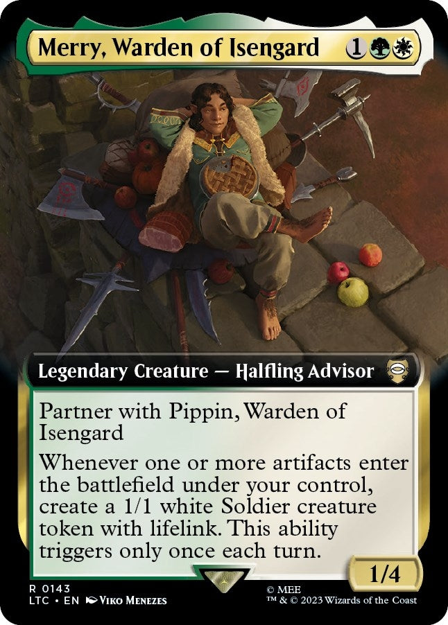 Image for Merry, Warden of Isengard (Extended Art) (143) [Commander: The Lord of the Rings: Tales of Middle-earth]