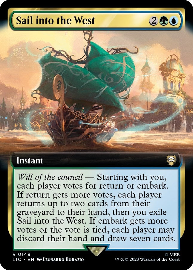 Image for Sail into the West (Extended Art) (149) [Commander: The Lord of the Rings: Tales of Middle-earth]