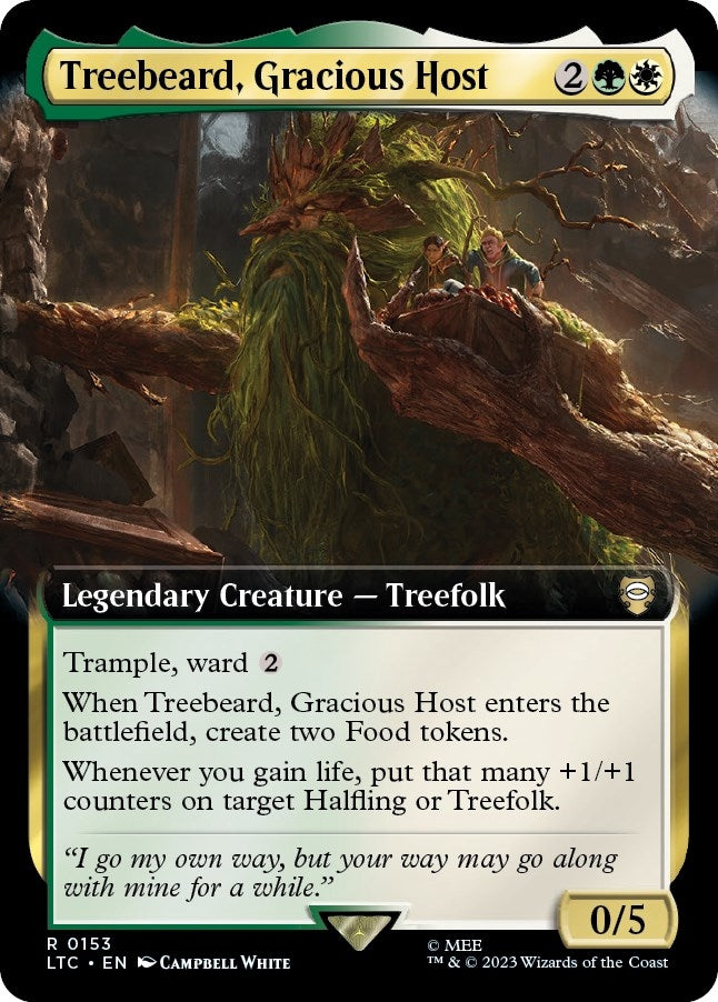 Image for Treebeard, Gracious Host (Extended Art) (153) [Commander: The Lord of the Rings: Tales of Middle-earth]