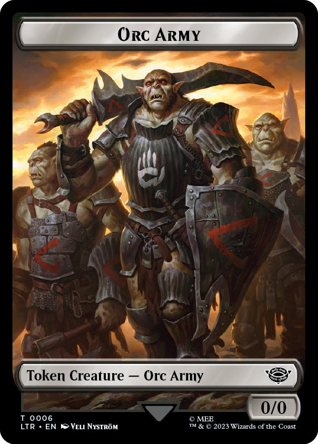 Image for Orc Army Token (0006) (6) [Universes Beyond: The Lord of the Rings: Tales of Middle-earth]