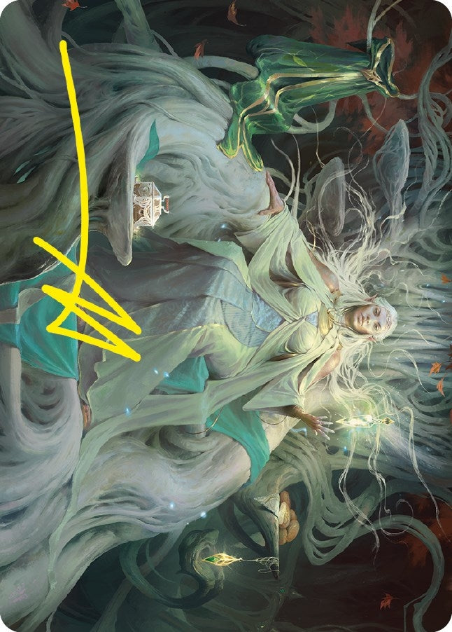 Image for Galadriel, Gift-Giver Art Card (Gold-Stamped Signature) (35) [Art Series: Universes Beyond: The Lord of the Rings: Tales of Middle-earth]
