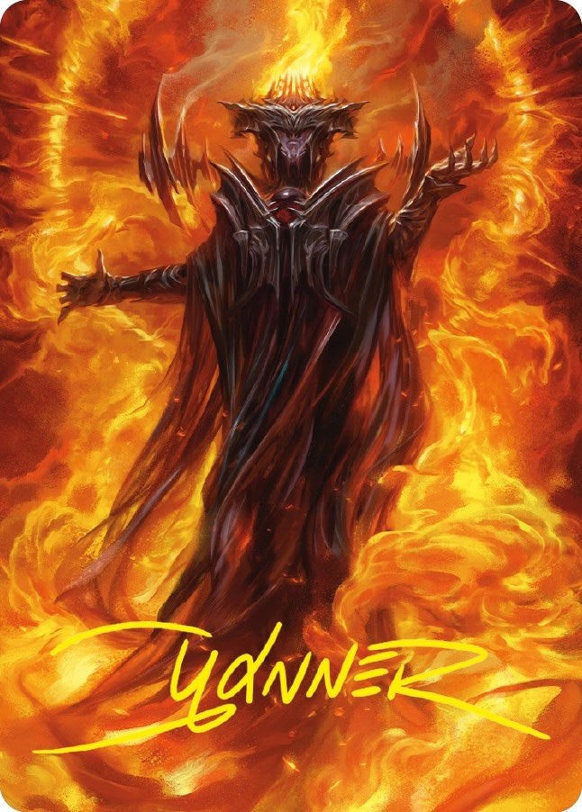 Image for Sauron, the Dark Lord Art Card (Gold-Stamped Signature) (21) [Art Series: Universes Beyond: The Lord of the Rings: Tales of Middle-earth]