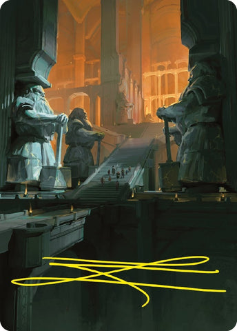 Image for Mines of Moria Art Card (Gold-Stamped Signature) (56) [Art Series: Universes Beyond: The Lord of the Rings: Tales of Middle-earth]
