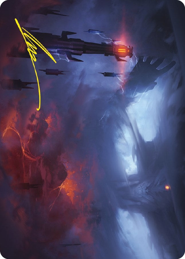 Image for Shadow of the Enemy Art Card (Gold-Stamped Signature) (8) [Art Series: Universes Beyond: The Lord of the Rings: Tales of Middle-earth]