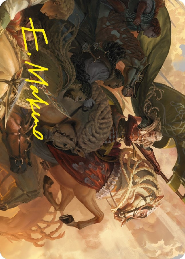 Image for Marshal's Anthem Art Card (Gold-Stamped Signature) (68) [Art Series: Universes Beyond: The Lord of the Rings: Tales of Middle-earth]