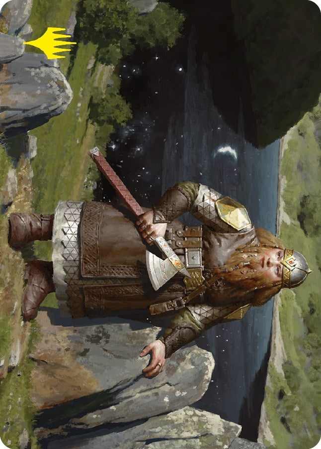 Image for Mirrormere Guardian Art Card (Gold-Stamped Signature) (12) [Art Series: Universes Beyond: The Lord of the Rings: Tales of Middle-earth]