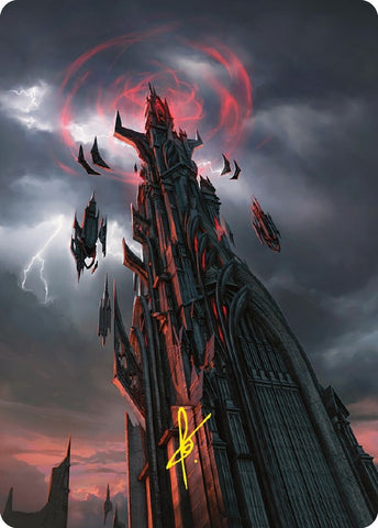Image for Barad-dur Art Card (Gold-Stamped Signature) (54) [Art Series: Universes Beyond: The Lord of the Rings: Tales of Middle-earth]