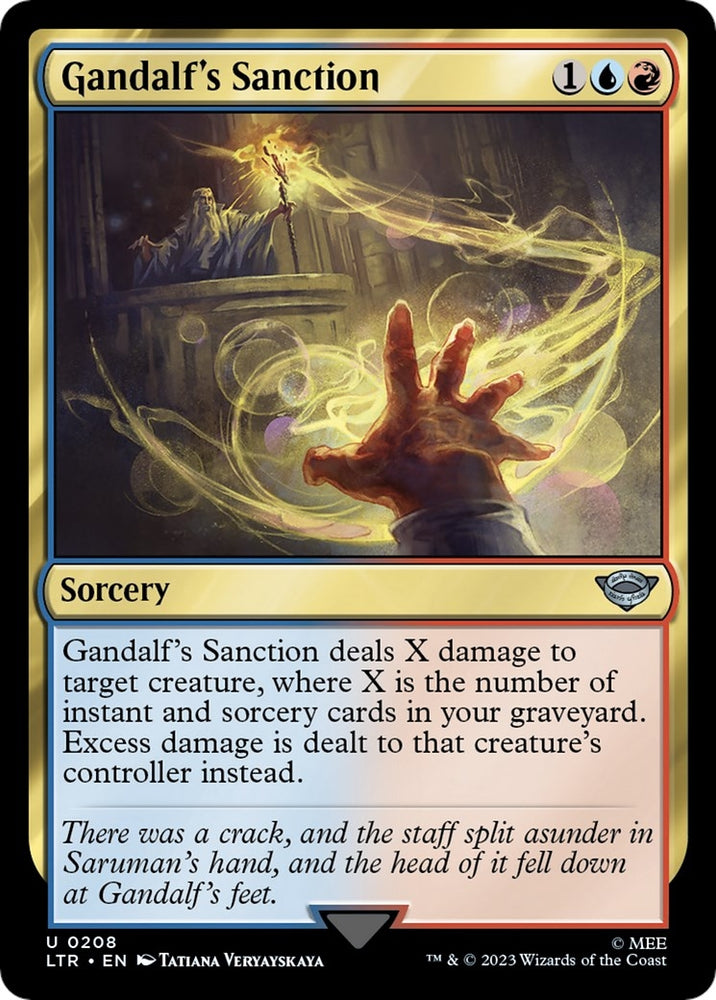 Image for Gandalf's Sanction (208) [Universes Beyond: The Lord of the Rings: Tales of Middle-earth]