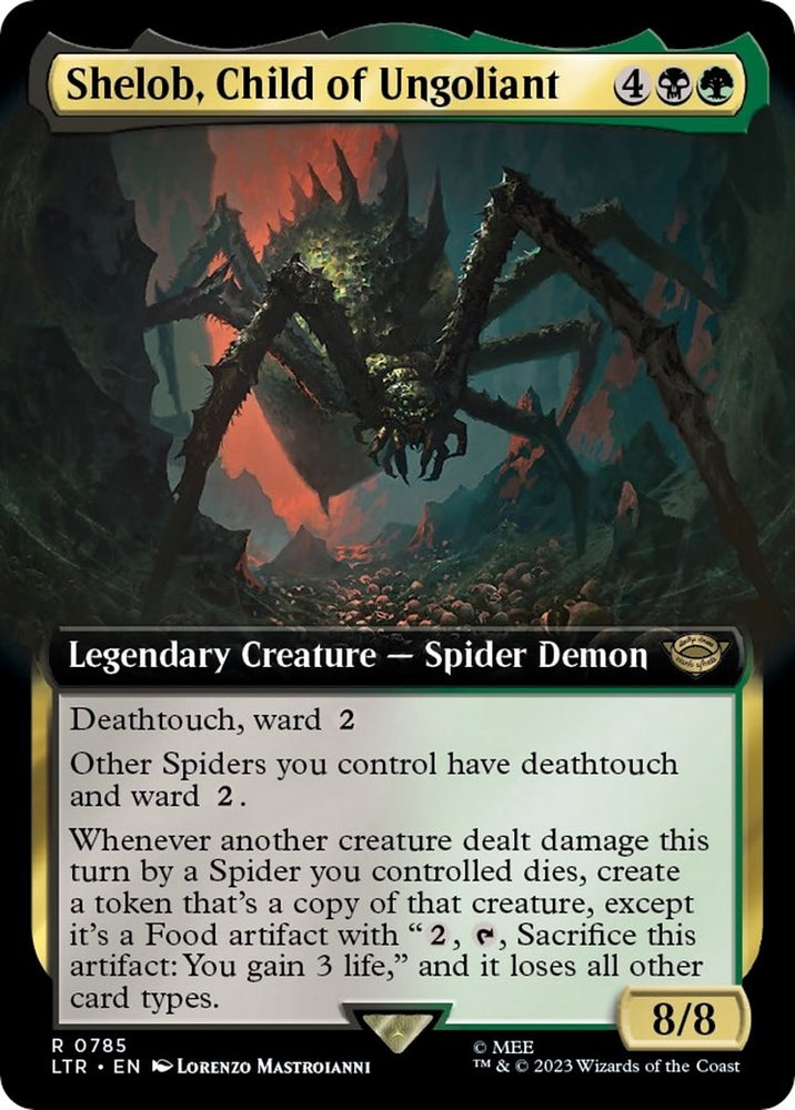 Image for Shelob, Child of Ungoliant (Extended Art) (Surge Foil) (785) [Universes Beyond: The Lord of the Rings: Tales of Middle-earth]