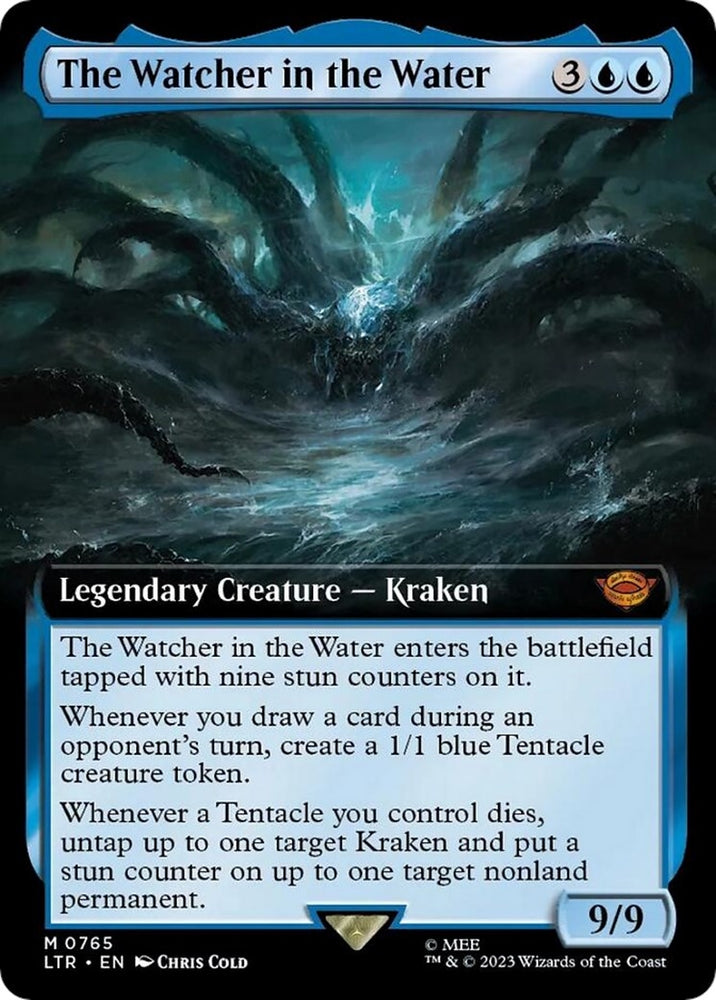 Image for The Watcher in the Water (Extended Art) (Surge Foil) (765) [Universes Beyond: The Lord of the Rings: Tales of Middle-earth]