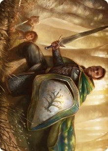 Image for Boromir, Warden of the Tower Art Card (1) [Art Series: Universes Beyond: The Lord of the Rings: Tales of Middle-earth]
