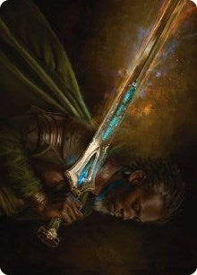 Image for Anduril, Flame of the West Art Card (28) [Art Series: Universes Beyond: The Lord of the Rings: Tales of Middle-earth]