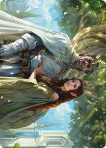 Image for Aragorn and Arwen, Wed Art Card (33) [Art Series: Universes Beyond: The Lord of the Rings: Tales of Middle-earth]