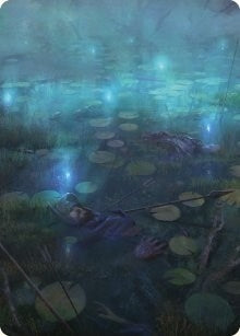 Image for The Dead Marshes Art Card (79) [Art Series: Universes Beyond: The Lord of the Rings: Tales of Middle-earth]