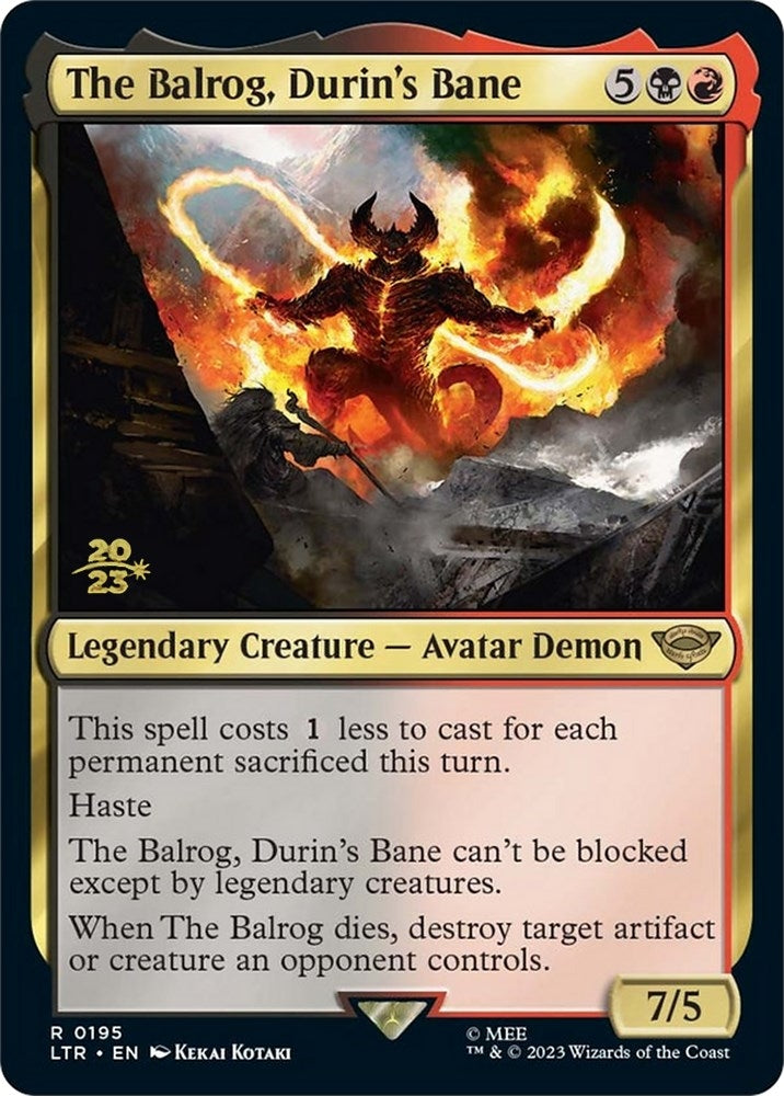 Image for The Balrog, Durin's Bane (195) [Prerelease Cards]