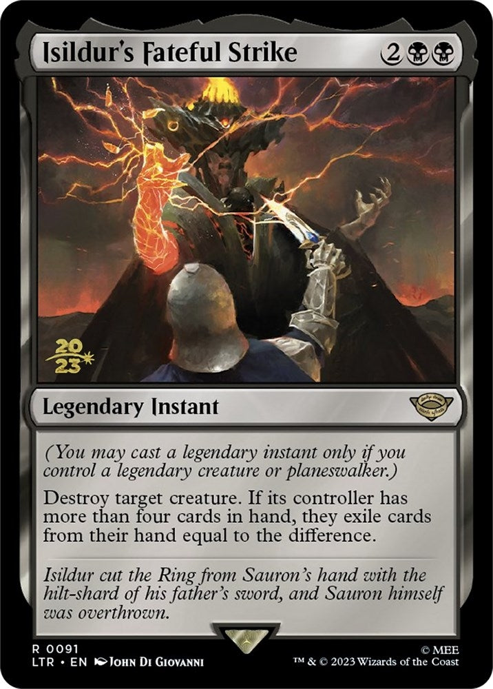Image for Isildur's Fateful Strike (91) [Prerelease Cards]
