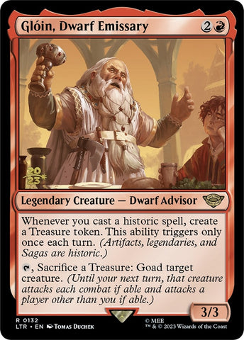 Image for Gloin, Dwarf Emissary (132) [Prerelease Cards]