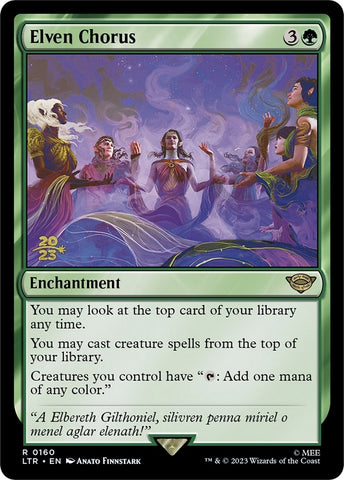 Image for Elven Chorus (160) [Prerelease Cards]