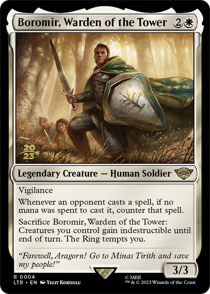 Image for Boromir, Warden of the Tower (4) [Prerelease Cards]
