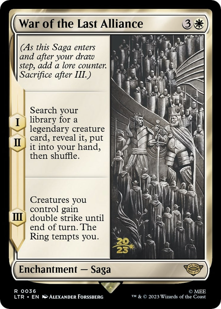 Image for War of the Last Alliance (36) [Prerelease Cards]