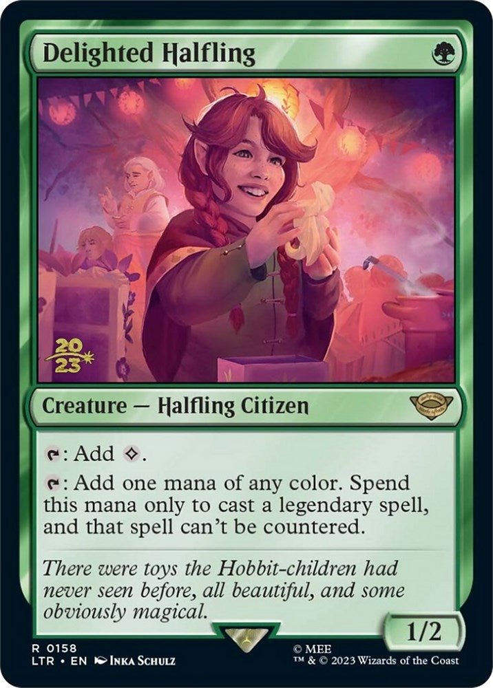 Image for Delighted Halfling (0158) (158) [Prerelease Cards]