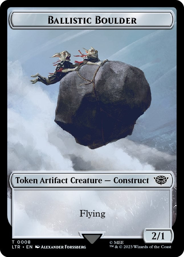 Image for Ballistic Boulder // Food (0011) Double-Sided Token (8 // 11) [Universes Beyond: The Lord of the Rings: Tales of Middle-earth]