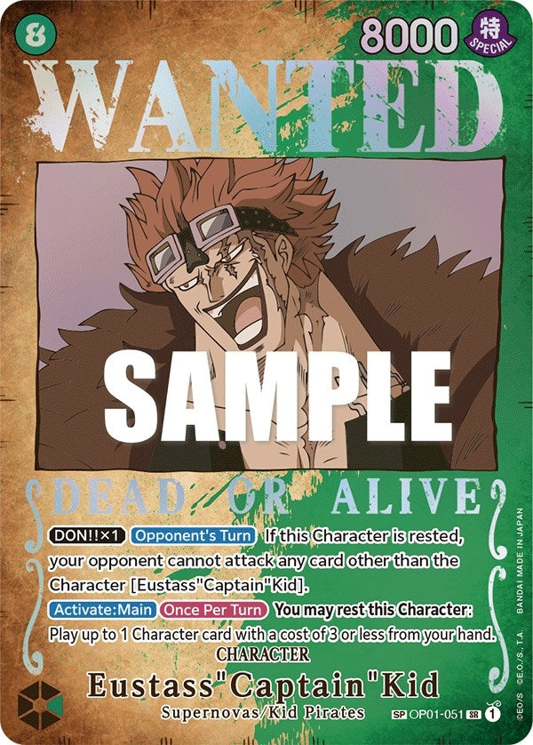 Eustass"Captain"Kid (Wanted Poster) (OP01-051) (OP03)
