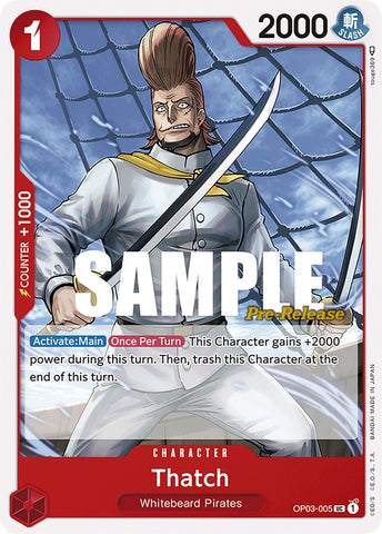 Image for Thatch (OP03-005) (OP03 PRE) - One Piece Card Game
