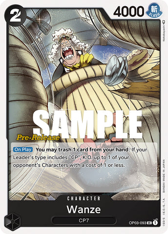 Image for Wanze (OP03-093) (OP03 PRE) - One Piece Card Game
