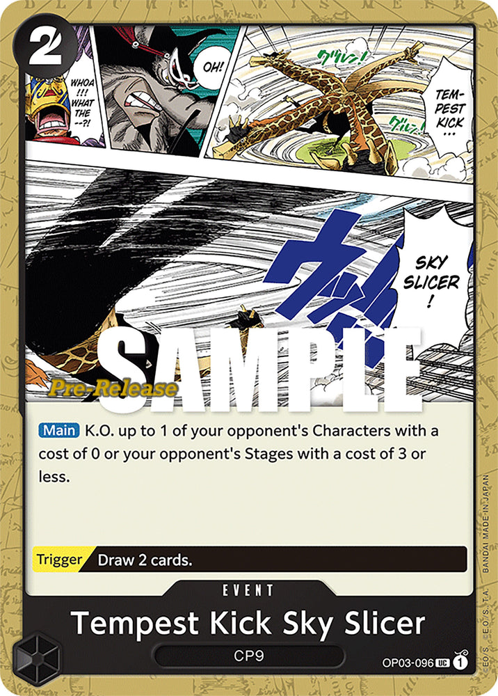 Image for Tempest Kick Sky Slicer (OP03-096) (OP03 PRE) - One Piece Card Game