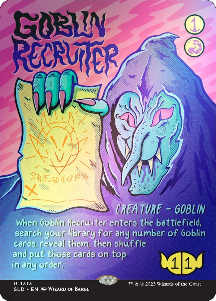 Image for Goblin Recruiter (Rainbow Foil) (1313) [Secret Lair Drop Series]