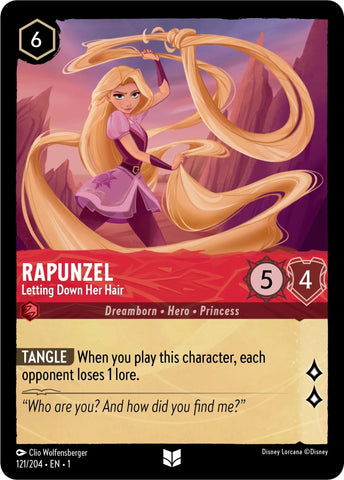 Image for Rapunzel - Letting Down Her Hair (121/204) - Disney Lorcana