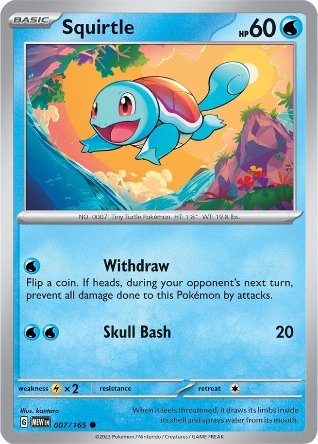 Image for Squirtle - 007/165 (007/165) (MEW)