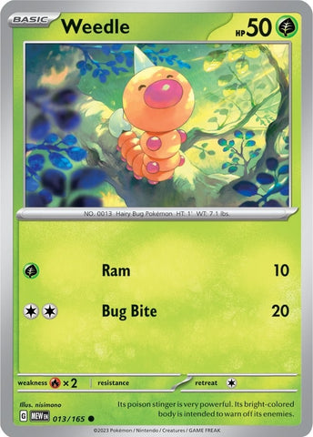 Image for Weedle (013/165) (MEW)