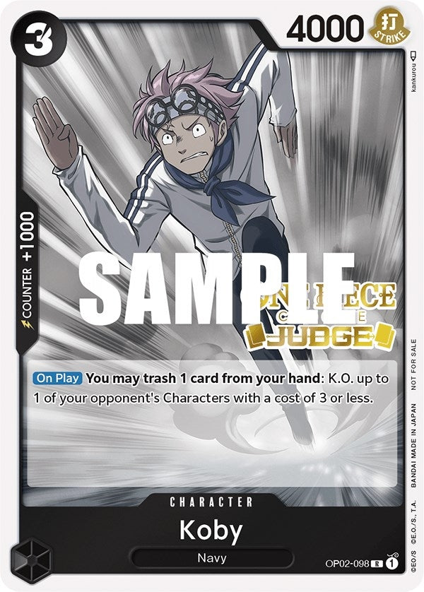 Koby (Judge) (OP02-098) (One Piece Promotion Cards)