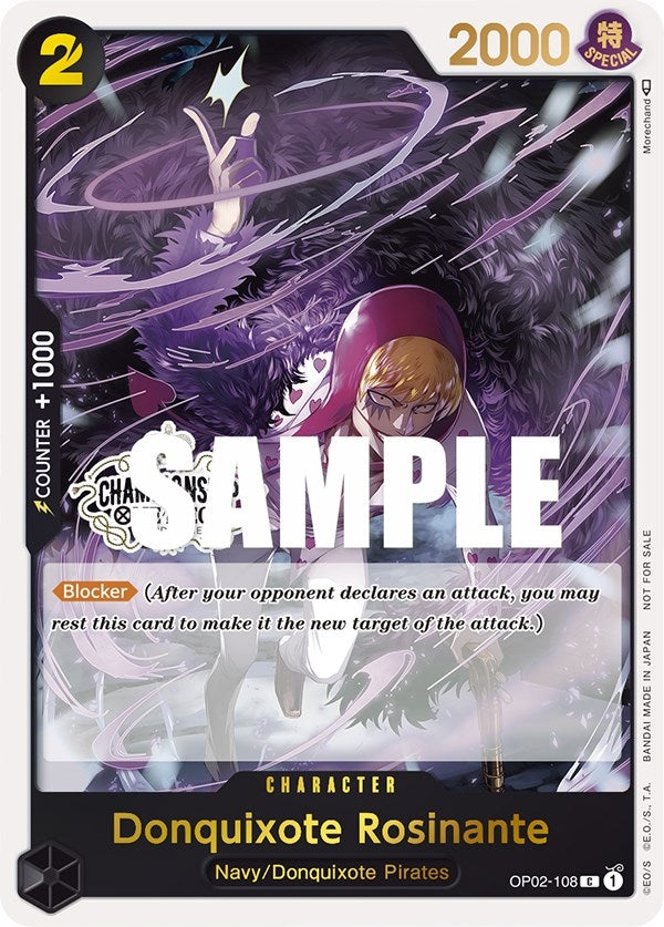 Donquixote Rosinante (Store Championship Participation Pack) (OP02-108) (One Piece Promotion Cards)