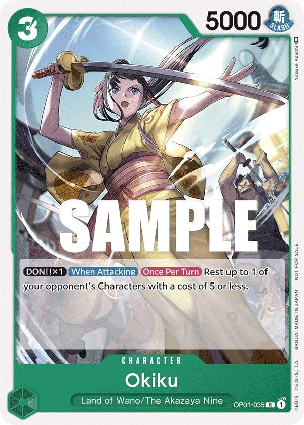 Okiku (Tournament Pack Vol. 4) (OP01-035) (One Piece Promotion Cards)