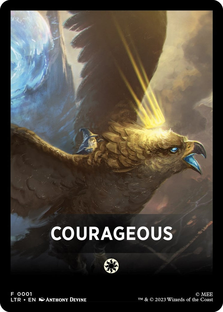 Image for Courageous Theme Card (1) [Universes Beyond: The Lord of the Rings: Tales of Middle-earth]
