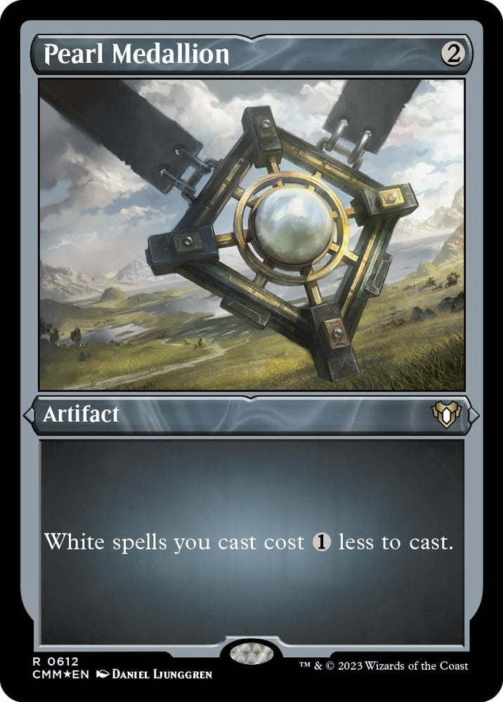 Image for Pearl Medallion (Foil Etched) (612) [Commander Masters]