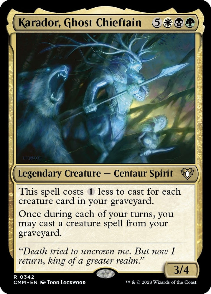 Image for Karador, Ghost Chieftain (342) [Commander Masters]