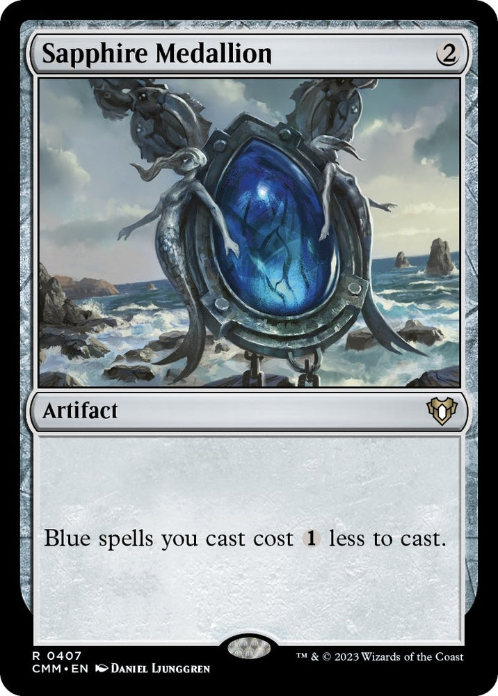 Image for Sapphire Medallion (407) [Commander Masters]